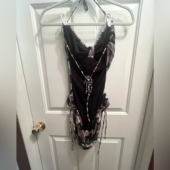 Camo Print One-Piece Swimsuit - Picture 2 of 4